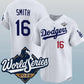 Los Angeles Dodgers #16 Will Smith White 2025 World Series Home Limited Stitched Baseball Jersey