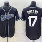Los Angeles Dodgers #17 Shohei Ohtani Black Fashion Stitched Baseball Jersey