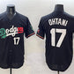 Los Angeles Dodgers #17 Shohei Ohtani Black Mexico Flag Limited Stitched Baseball Jersey
