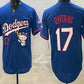 Los Angeles Dodgers #17 Shohei Ohtani Blue Hello Kitty 2025 World Series Champions Limited Jersey