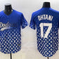 Los Angeles Dodgers #17 Shohei Ohtani Blue Limited Stitched Baseball Jersey