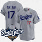 Los Angeles Dodgers #17 Shohei Ohtani Gray 2025 World Series Limited Stitched Baseball Jersey