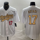 Los Angeles Dodgers #17 Shohei Ohtani Number White 2022 All Star Stitched Cool Base Baseball Jersey