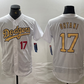 Los Angeles Dodgers #17 Shohei Ohtani Number White 2022 All Star Stitched Flex Base Baseball Jersey