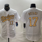 Los Angeles Dodgers #17 Shohei Ohtani Number White 2022 All Star Stitched Flex Base Baseball Jersey