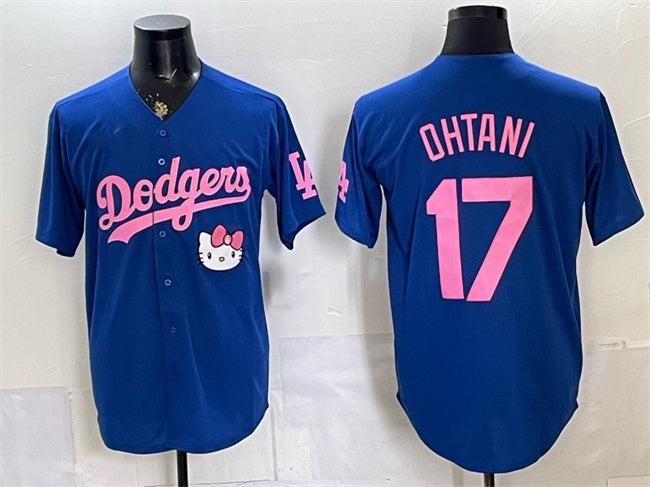 Los Angeles Dodgers #17 Shohei Ohtani Royal 2025 Hello Kitty Vapor Limited Stitched Jersey