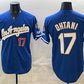 Los Angeles Dodgers #17 Shohei Ohtani Royal 2026 Gold Collection 9x & B2B Champs Patch Stitched Baseball Jersey