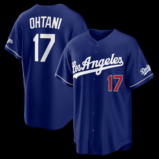 Los Angeles Dodgers #17 Shohei Ohtani Royal Alternate Stadium Stitched Baseball Jersey
