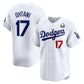 Los Angeles Dodgers #17 Shohei Ohtani White 2024 World Series Home Limited Cool Base Stitched Baseball Jersey