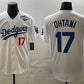 Los Angeles Dodgers #17 Shohei Ohtani White 2025 World Series Home Limited Stitched Baseball Jersey