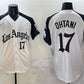 Los Angeles Dodgers #17 Shohei Ohtani White Black Mexico 2025 LA Gothic Style With Fernando Patch Vapor Premier Limited Stitched Baseball Jersey