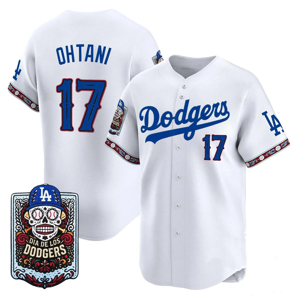 Los Angeles Dodgers #17 Shohei Ohtani x Dia De Los Muertos Royal 2026 Baseball Jersey