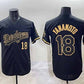 Los Angeles Dodgers #18 Yoshinobu Yamamoto Black Gold Limited Stitched Baseball Jerseys