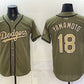 Los Angeles Dodgers #18 Yoshinobu Yamamoto Olive 2026 Armed Forces Day Stitched Jersey 2