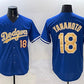 Los Angeles Dodgers #18 Yoshinobu Yamamoto Royal 2025 Gold Collection Limited Stitched Baseball Jersey