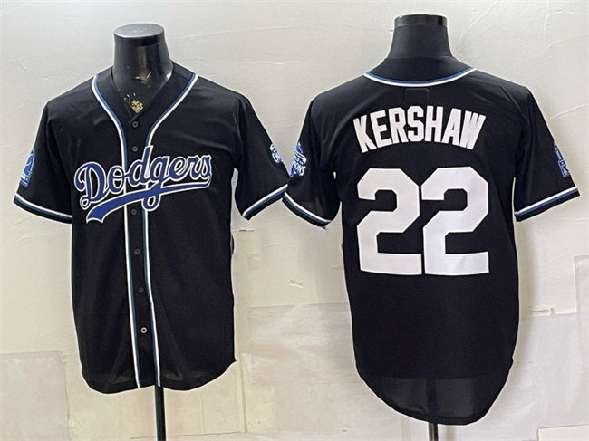 Los Angeles Dodgers #22 Clayton Kershaw B2B Champs 2026 Black Out Style Vapor Limited Stitched Jersey