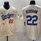 Los Angeles Dodgers #22 Clayton Kershaw Cream 2025 Tokyo Series Limited Stitched Baseball Jersey