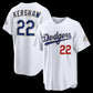 Los Angeles Dodgers #22 Clayton Kershaw White 2026 Gold Collection Stadium Stitched Baseball Jersey