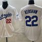Los Angeles Dodgers #22 Clayton Kershaw White Alternate Stadium Stitched Baseball Jersey