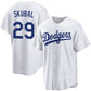Los Angeles Dodgers #29 Tarik Skubal White Cool Base Stitched Baseball Jersey