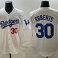 Los Angeles Dodgers #30 Dave Roberts White 2026 Home Limited Stitched Jersey