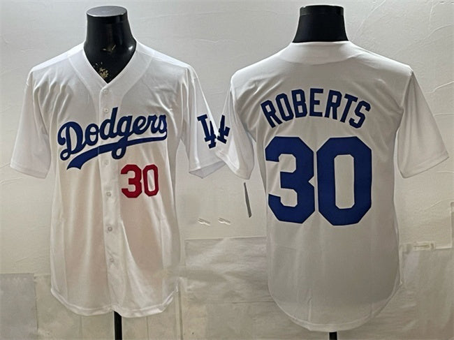 Los Angeles Dodgers #30 Dave Roberts White 2026 Home Limited Stitched Jersey
