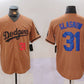 Los Angeles Dodgers #31 Tyler Glasnow Number Olive Cool Base Limited Stitched Baseball Jerseys