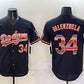 Los Angeles Dodgers #34 Fernando Valenzuela Black Mexico Limited Stitched Baseball Jersey