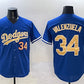 Los Angeles Dodgers #34 Fernando Valenzuela Royal 2025 Gold Collection Limited Stitched Baseball Jersey
