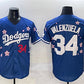 Los Angeles Dodgers #34 Fernando Valenzuela Royal 2025 Tokyo Series Limited Stitched Baseball Jersey