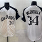 Los Angeles Dodgers #34 Fernando Valenzuela White Black Mexico 2025 LA Gothic Style With Fernando Patch Vapor Premier Limited Stitched Baseball Jersey
