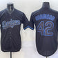 Los Angeles Dodgers #42 Jackie Robinson Black Fashion Stitched Baseball Jersey