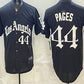 Los Angeles Dodgers #44 Andy Pages Black Gothic Edition Vapor Premier Limited Stitched Jersey