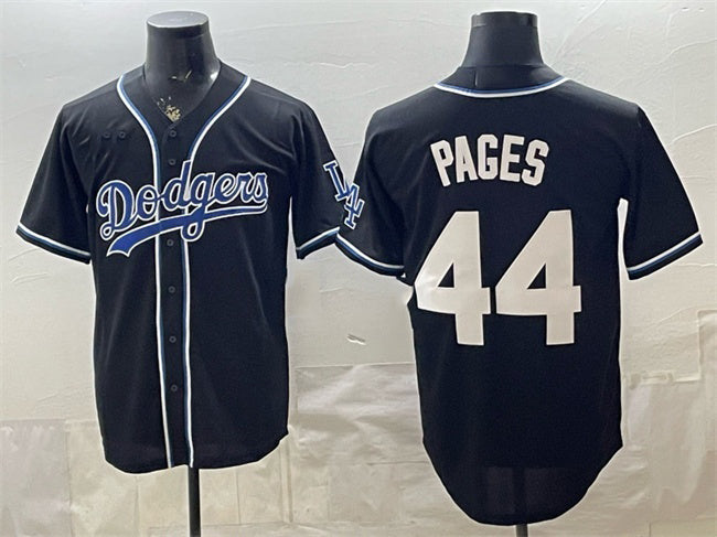 Los Angeles Dodgers #44 Andy Pages Black Stitched Jersey