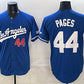 Los Angeles Dodgers #44 Andy Pages Royal Alternate Stadium Stitched Baseball Jersey