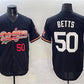 Los Angeles Dodgers #50 Mookie Betts Black Mexico Limited Stitched Baseball Jersey