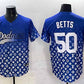 Los Angeles Dodgers #50 Mookie Betts Blue Limited Stitched Baseball Jersey