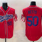 Los Angeles Dodgers #50 Mookie Betts Red Limited Stitched Baseball Jersey