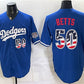 Los Angeles Dodgers #50 Mookie Betts Royal 250 Fourth of July Stitched Baseball Jersey