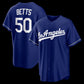 Los Angeles Dodgers #50 Mookie Betts Royal Alternate Replica Stitched Baseball Jersey