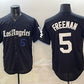 Los Angeles Dodgers #5 Freddie Freeman Black 2025 World Series Champions Patch 'Gothic Edition' Vapor Premier Limited Stitched Baseball Jersey