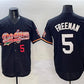 Los Angeles Dodgers #5 Freddie Freeman Black Mexico Limited Stitched Baseball Jersey