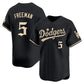 Los Angeles Dodgers #5 Freddie Freeman Black 'Halloween Mummy Edition' Premier Limited - Stitched Baseball Jersey