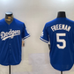 Los Angeles Dodgers #5 Freddie Freeman Blue Cool Base Stitched Baseball Jersey