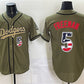 Los Angeles Dodgers #5 Freddie Freeman Olive 2026 Armed Forces Day 250 Fourth of July Stitched Baseball Jersey