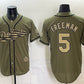 Los Angeles Dodgers #5 Freddie Freeman Olive 2026 Armed Forces Day Stitched Jersey 2