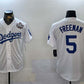 Los Angeles Dodgers #5 Freddie Freeman White 2024 World Series Cool Base Stitched Baseball Jersey
