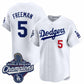Los Angeles Dodgers #5 Freddie Freeman White 2025 Champions Stitched Baseball Jersey