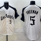 Los Angeles Dodgers #5 Freddie Freeman White Black Mexico 2025 LA Gothic Style With Fernando Patch Vapor Premier Limited Stitched Baseball Jersey