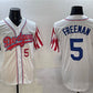 Los Angeles Dodgers #5 Freddie Freeman White Limited Stitched Baseball Jersey